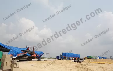 LD4500 Cutter Suction Dredger Equipped With Service Boat For Environmental Dredging  - Leader Dredger